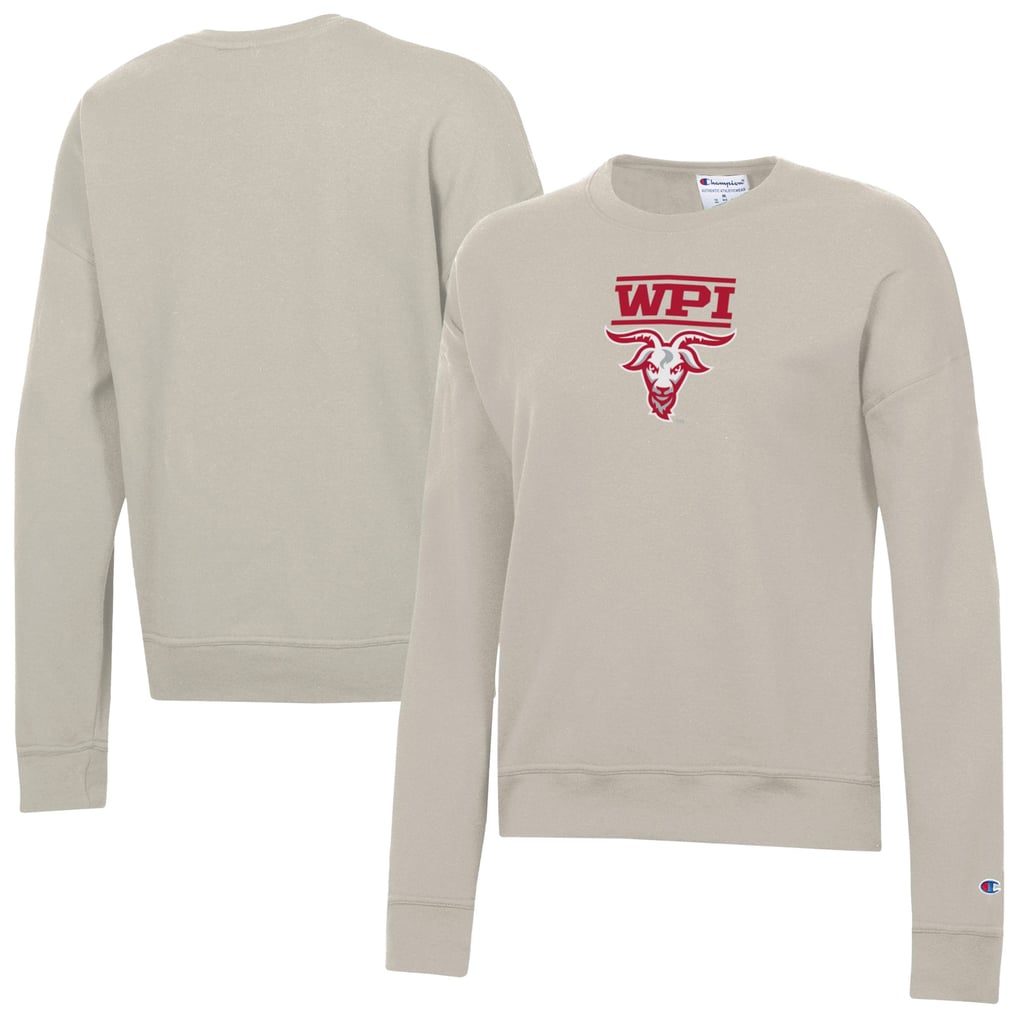  Worcester Polytechnic Institute Engineers Champion Women's Powerblend Pullover Sweatshirt - Oatmeal